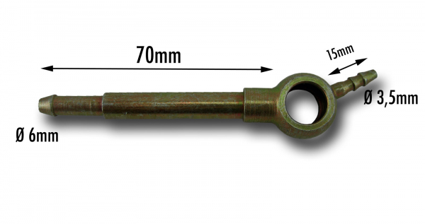Ringnippel Doppelringnippel lang ( Ø12mm ) für Einspritzpumpen von Bosch